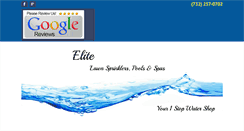 Desktop Screenshot of elitelawnsprinklerspoolsandspas.com